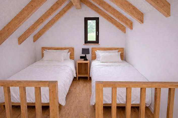 Cabaña adaptada para personas con movilidad reducida en Praia Carnota Lodge